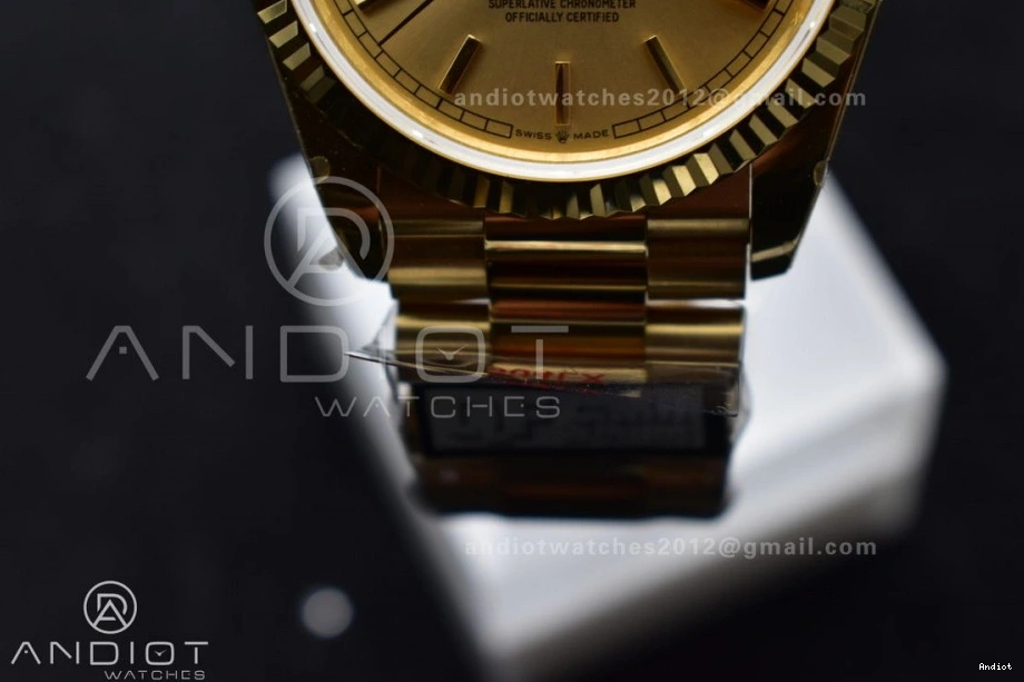 QF V5 Edition Bracelet Dial 36 President Best Weight) Steel on Gold vr3255 YG DayDate 904L (Gain 1115